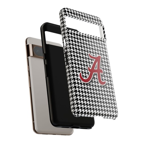 Alabama Houndstooth Phone Case, Tough Cases, College Fan Gear, Initial A - 第 144/266 張圖片