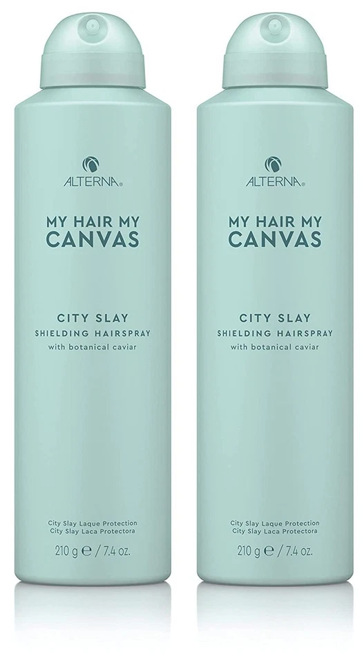 3 PACK! ALTERNA CAVIAR MY HAIR CANVAS CITY SLAY SPRAY 7.4 OZ SHIELDING HAIRSPRAY - Image 3 of 4