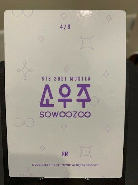 BTS SOWOOZOO ミニフォトトレカ 完全コンプ テヒョン V テテ