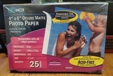 NCR 4" x 6" Deluxe Matte Photo Paper - 25 Sheets