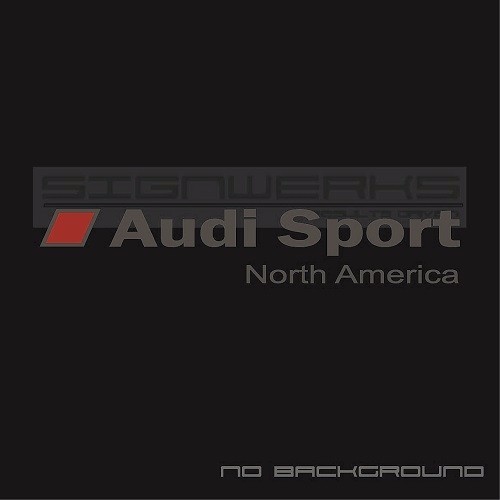 Audi Sport North America Sticker decal A4 S4 S3 TT R8 A6 Q5 Q7 A3 RS5 ...
