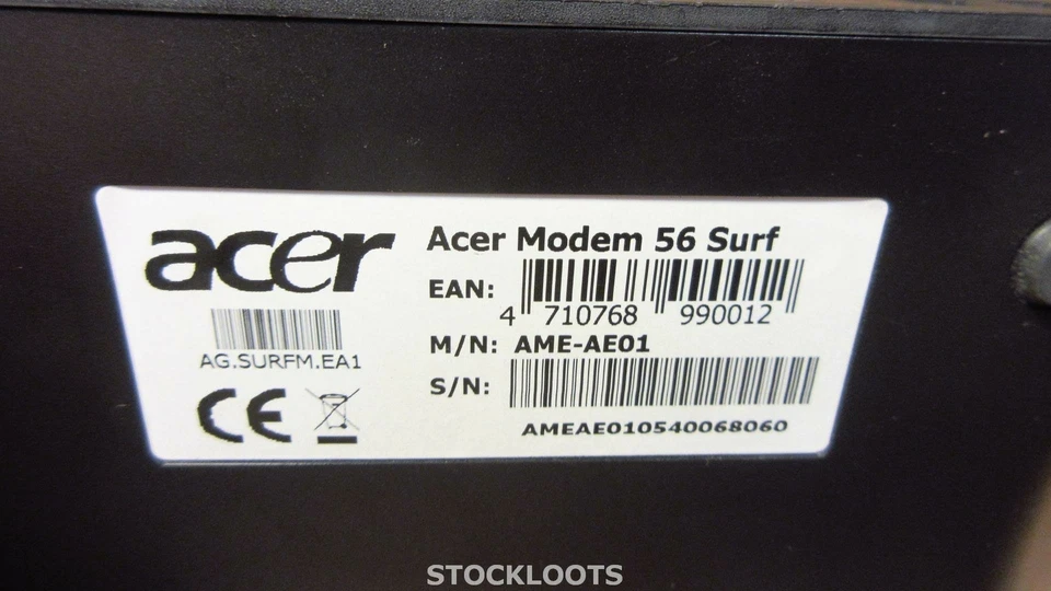 Acer Modem 56 Surf AME-AE01 AG.SURFM.EA1 Fax/Modem Serial - EXCL PSU - Bild 3 von 3