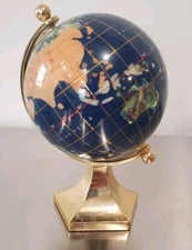 Globe with Gem Stones Desk Top  Small