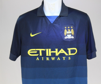 MANCHESTER CITY Jersey CLUB SIZE Medium NIKE season 2014-2015 T | eBay