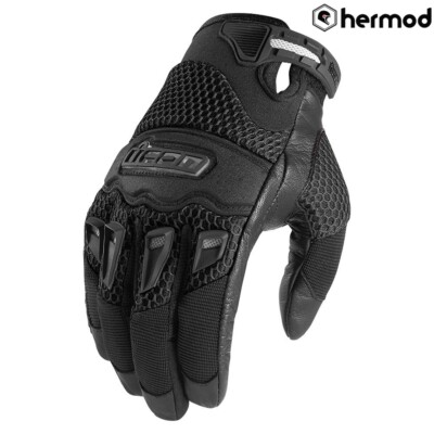 Icon Twenty Niner 29er CE Short Mesh Motorradhandschuhe - Schwarz