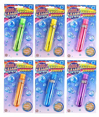 24 X MINI TOUCHABLE BUBBLES CHILDREN LOOT GOODY PARTY BAGS PINNATA FILLERS TOYS