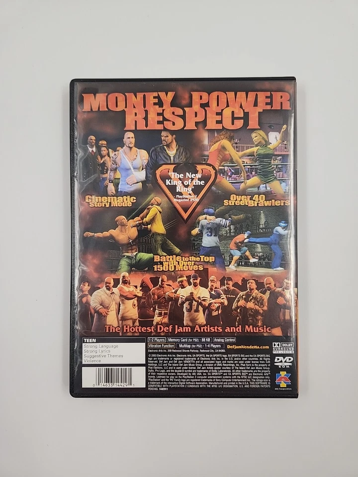 Def Jam Vendetta PS2 PlayStation 2 Complete CIB - Image 2 of 4