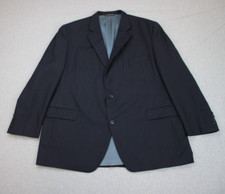 Jack Victor Blazer Men's 48R Black Wool Notch Lapel Single Vented Suit Jacket