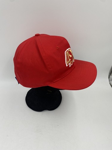 Vintage San Fransisco 49er's Red Snap Back Cap Designer Award Headwear One Size - Picture 3 of 10