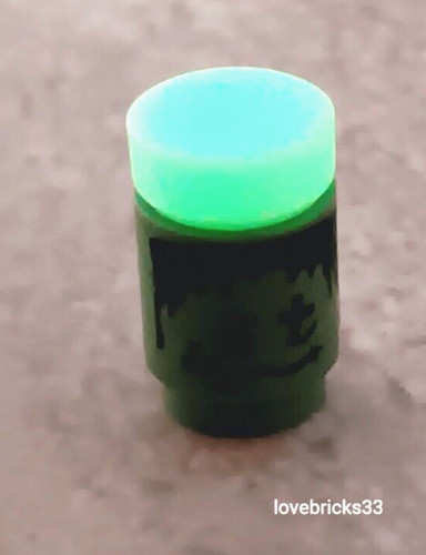 New LEGO MONSTER in a Can Glowing Lid Ghost Capture Printed Face 1x1 Jar Science