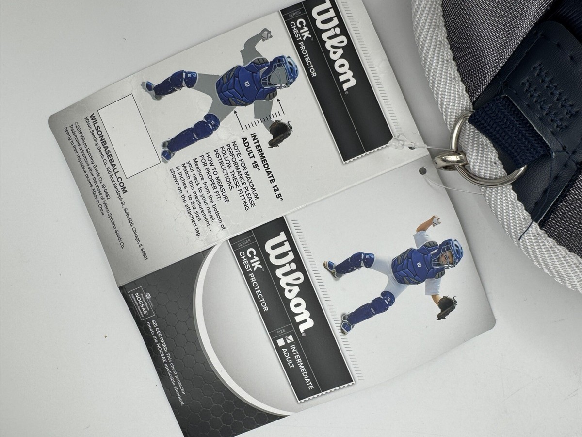 Wilson Intermediate C1k Catcher's Gear Kit - Navy for sale online