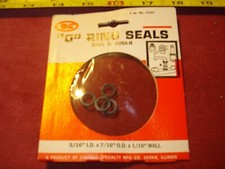  0135. "O" Ring Seals 5/16" ID x 7/16" OD x 1/16" Wall
