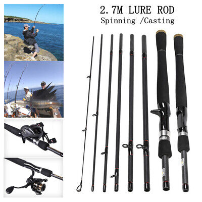 Ultralight Spinning Casting Fishing Rod 2.7m/9ft Super Power 4-pcs Lure Rod