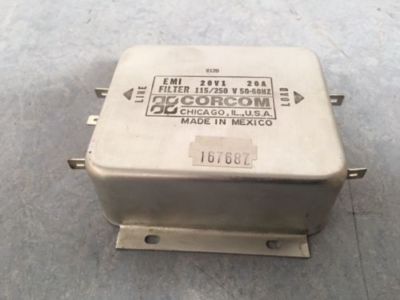 Corcom 20V1 Inline RX Interface EMI Filter 20A 115/250V 50-60Hz 5915-99-664-6133