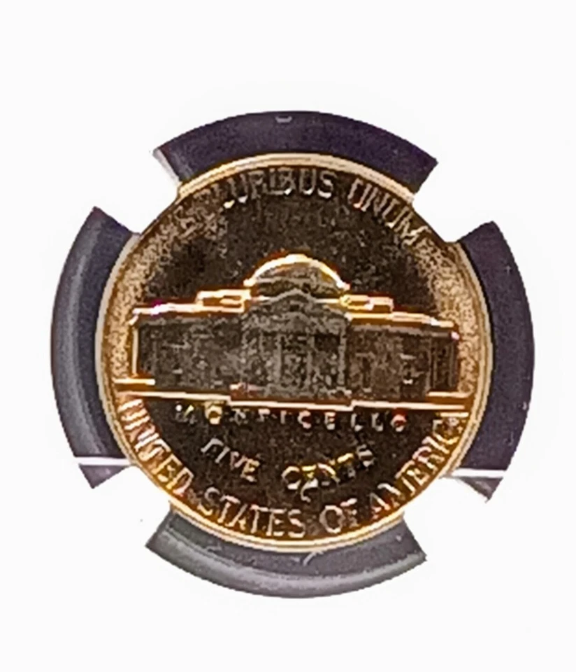 1955 5c NGC MS 66 Jefferson Nickel ~ Uniquely Toned Evenly On Both Sides  - Image 3 of 4