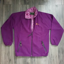 Beaver Of Bolton Made In Britain Purple Fleece Jacket - Size Large