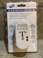 American Tourister All-In-One worldwide Adapter Plug with Surge Protection - New