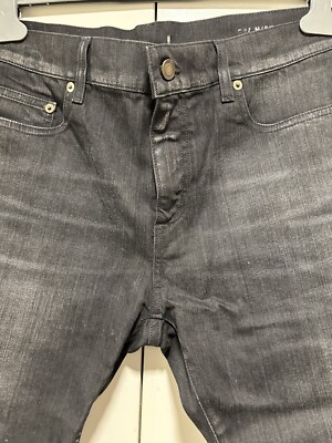 Saint laurent SLP Faded Black D02 Whisker Denim Hedi Slimane size