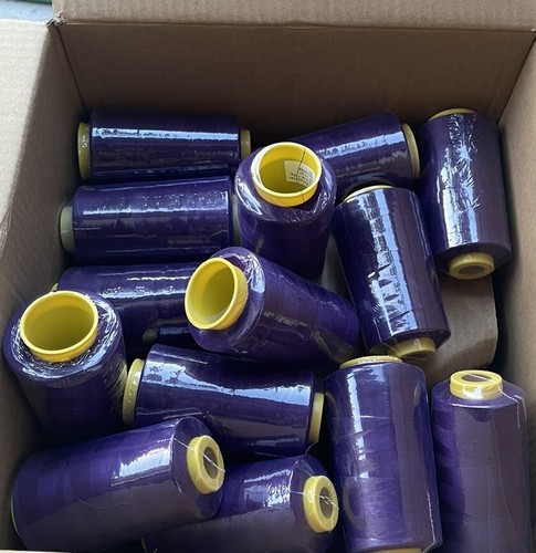 50 Spools Purple Sewing Serger MultiPurpose Thread T27 S2 100% Polyester - Picture 6 of 7