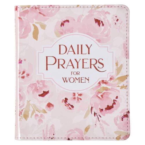 Pink Floral Faux Leather Daily Prayer Devotional for Women