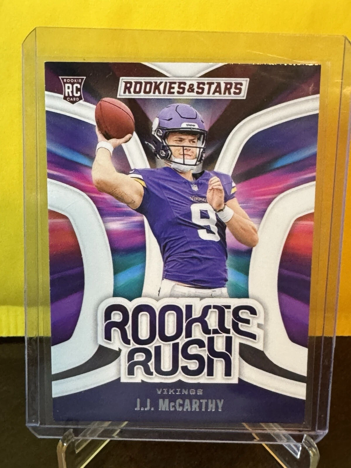 JJ McCarthy Panini Rookies & Stars Rookie Rush #RRJMY Base