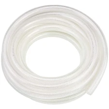 3/8" ID X 25 Ft High Pressure Braided Clear PVC Vinyl Tubing Flexible Vinyl Tube