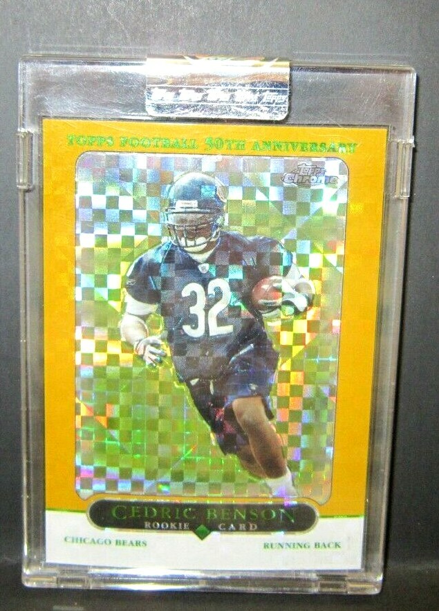 CEDRIC BENSON 2005 TOPPS CHROME 50TH ANN XFRACTOR REFRACTOR ROOKIE#/399!BEARS RC