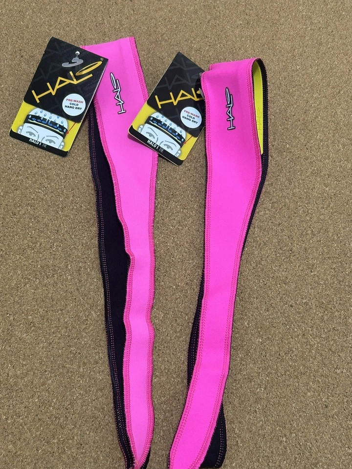 Diadema Halo Sweatband Tie Versión I - Rosa Brillante Lote de 2 Foto 2 de 4