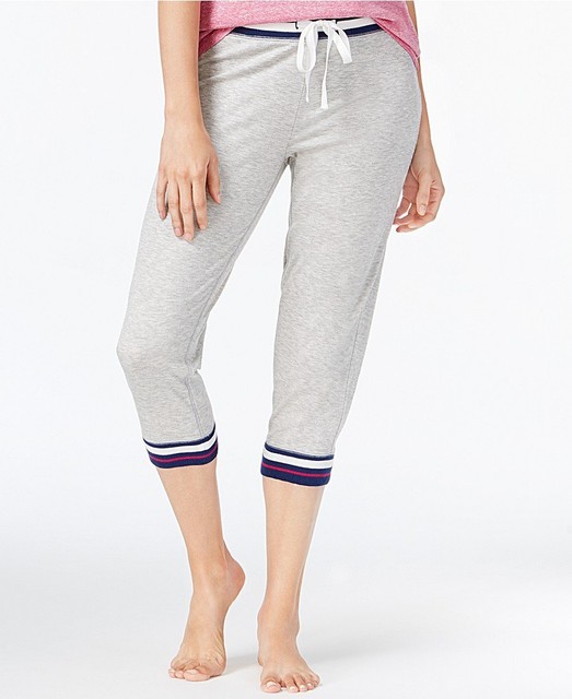 Jenni Heather Grey Cropped Jogger Pajama Pants S for sale online eBay