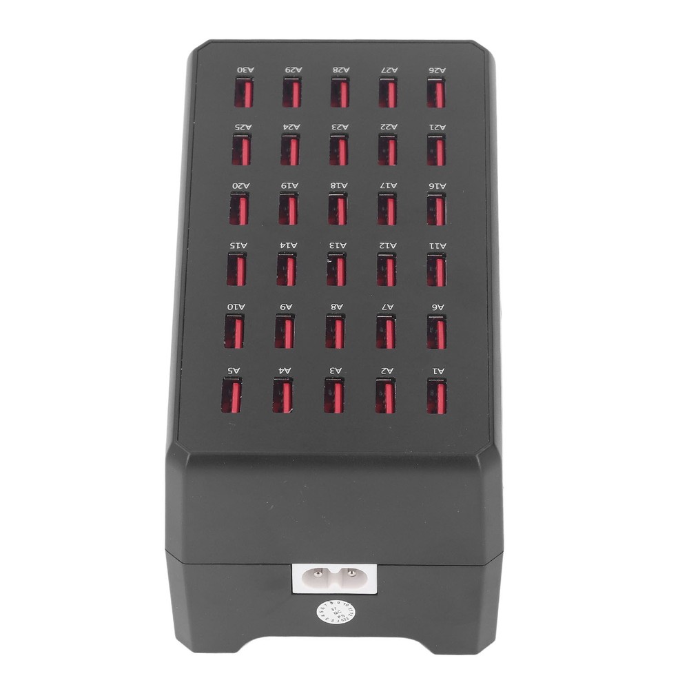 30-Port High-Speed USB Charging Hub with Fast Charging AC100-240V EU Plug  