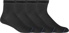 "Dr. Scholl's Men's Diabetes & Circulator 13-15, Black - Ankle (4 Pairs) "