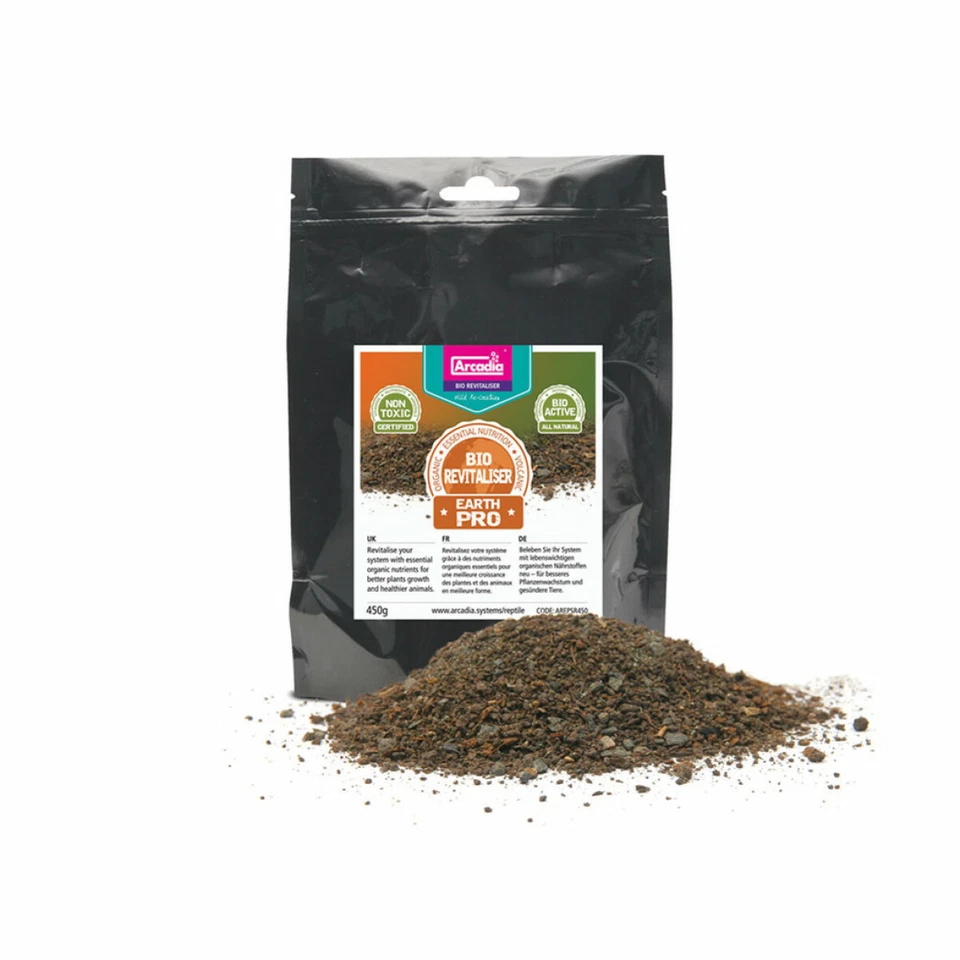 Arcadia Earth Pro Bio-Revitaliser 450g Soil Feed Bio Active Reptile