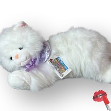 Vintage Animal Alley Plush Kitty Cat 21" White Toys R Us 2000 Y2K DEADSTOCK