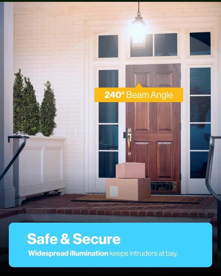 Sunco 6 Pack Dusk to Dawn Light Bulbs Outdoor, Sensor A19 LED Light Bulb, Auto - Image 4 of 4