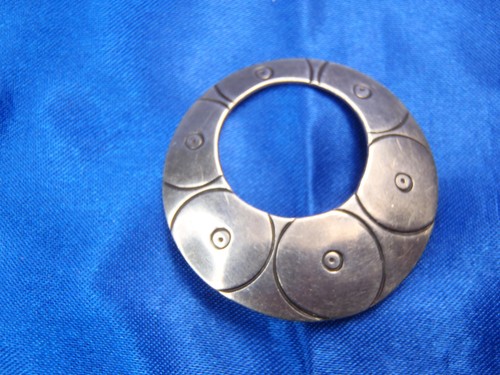 Vintage TAXCO Victoria Ana Brilanti Sterling Silver Modernist Brooch Eagle 12 - Picture 13 of 16