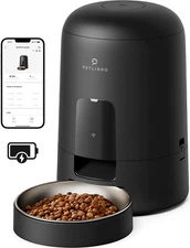 Automatic Cat Feeder, Wi-Fi Rechargeable Cat Food Dispenser Battery-Operated wit