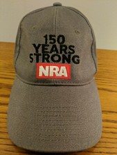 NRA 150 Years Strong Baseball Hat Cap Gray