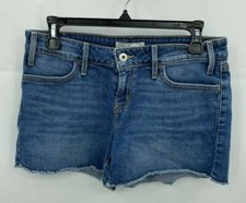 Levis Denim Shorts Womens 4 Cut Off Boho Festival Blue Jean