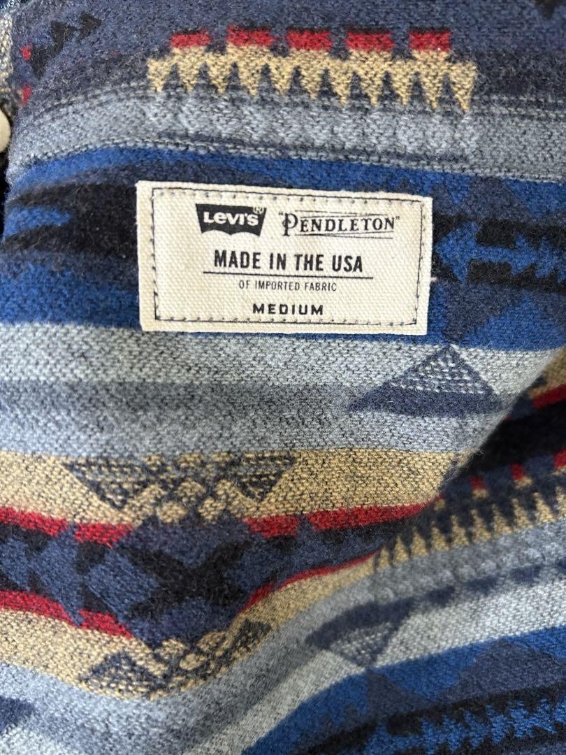 Levi's Pendleton Denim Jacket Collaboration Cotto… - image 13