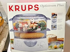 Krups Model 652-70 OptiSteam Plus 2-Tier Steamer New in Box