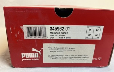 Size 10 - Puma MC Shan Suede Red for sale online | eBay