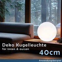 Led Kugelleuchte Garten Kugel Leuchte Gartenleuchte Farbwechsel Gartenkugel 40Cm
