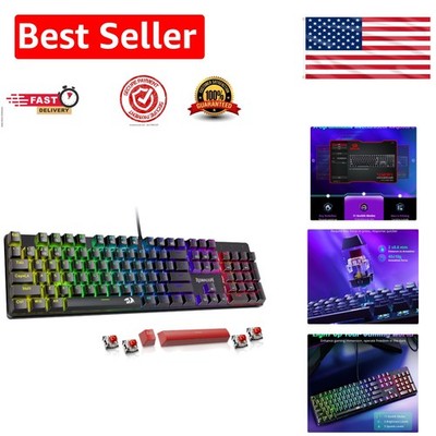 RGB Mechanical Keyboard with 12 Multimedia Shortcuts - Ultimate Gaming Gear