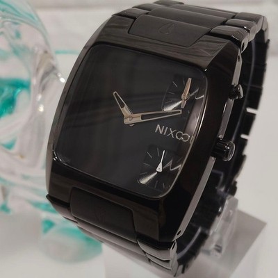 NIXON ニクソン バンクス 腕時計 クロノグラフ THE BANKS Nixon The Banks Watch All Black Timepiece Vintage Authentic