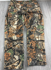 Cabela's Pants Mens 36x32 Camo Cargo Hunting Outdoor Hiking Soft Quiet Fleece