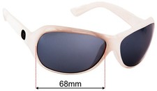 SFx Replacement Sunglass Lenses fits Von Zipper Brodie - 68mm Wide