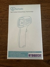 Lot of 2 Hetaida Digital LCD Infrared Forehead Thermometer Non-Contact HTD8813C