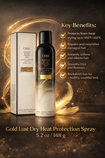 Gold Lust Heat Protection Spray by Oribe for Women - 5.2 oz Hair Spray