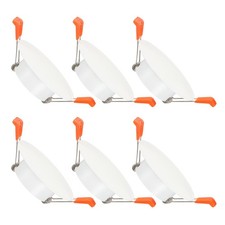 6Pcs 2" Metal Ceiling Cover Plate Suitable for 2.2-2.8" Round Hole, White