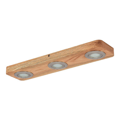Lindby Deckenleuchte Deckenlampe LED Holz Mikari Downlight schwenkbar Eichenh206